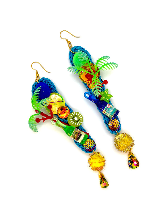 Tropical Blue Earrings