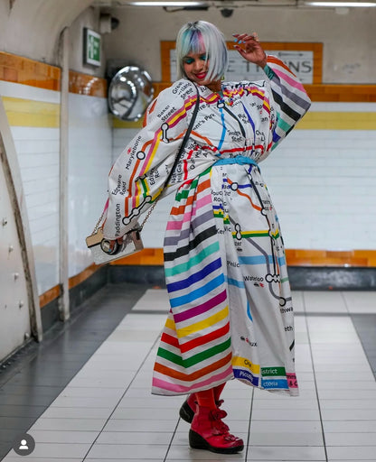 TUBEMAP DUVET DRESS