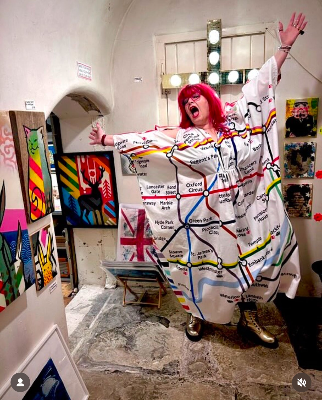 TUBEMAP DUVET DRESS